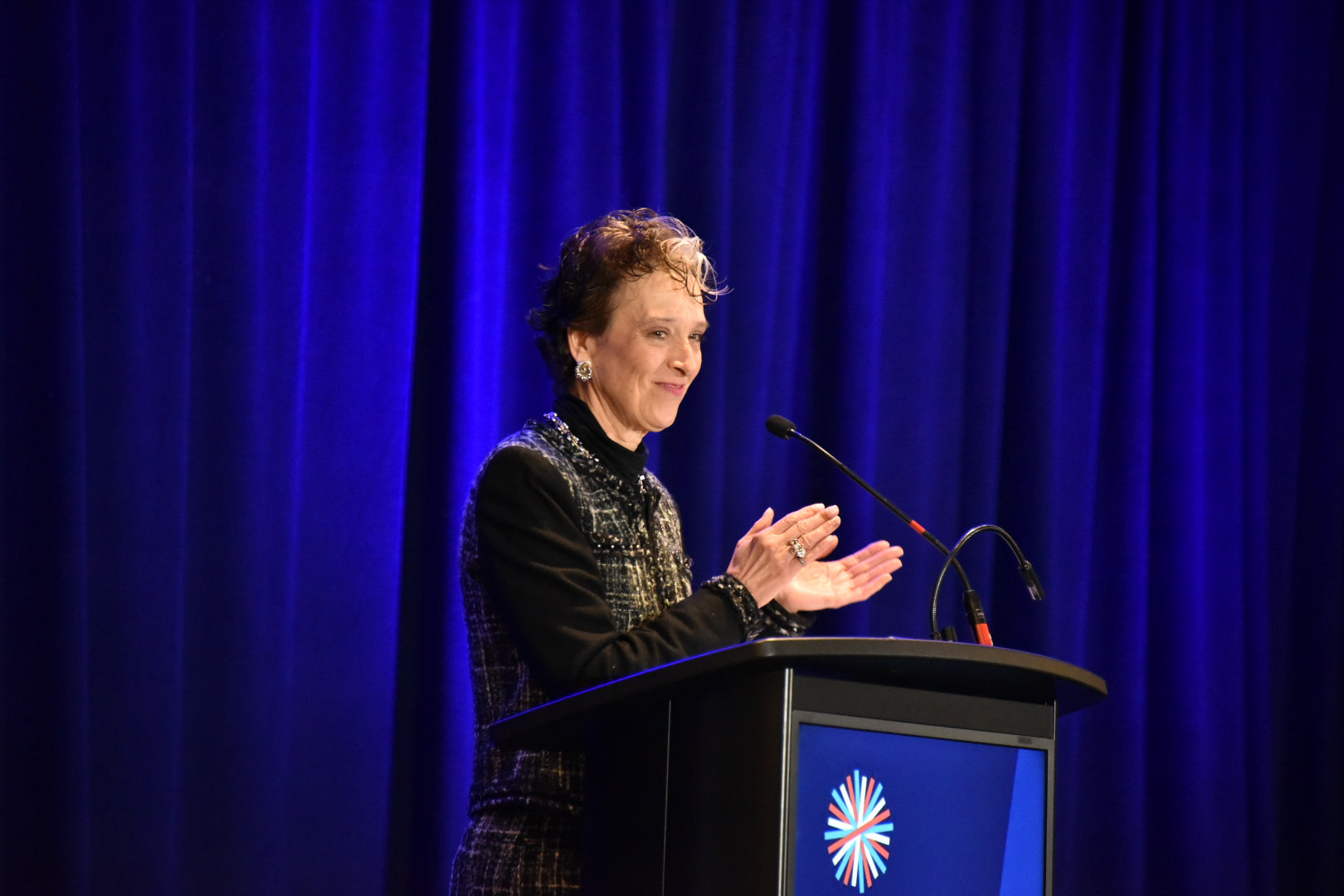 Kristy Duncan speaking on stage
